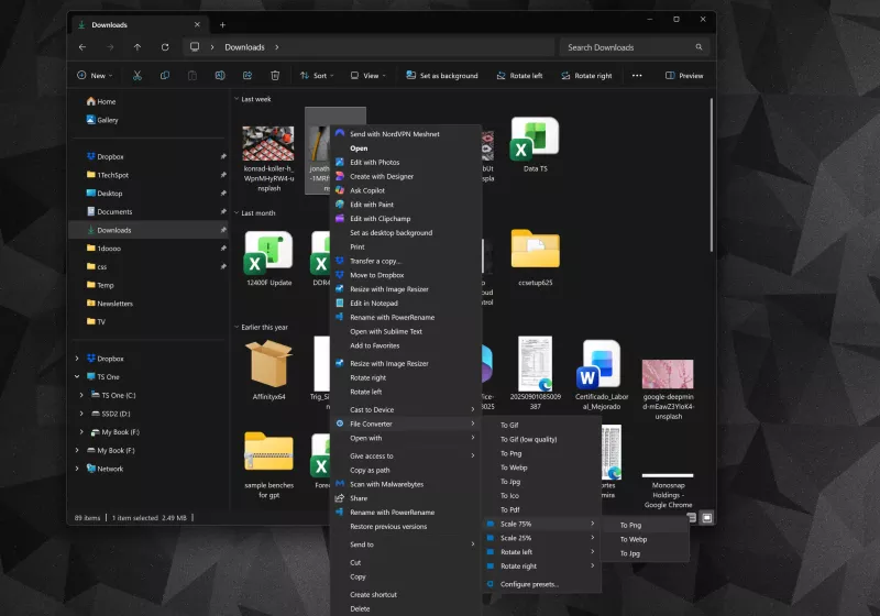 File Converter lets you do quick file conversions in Windows, with two clicks