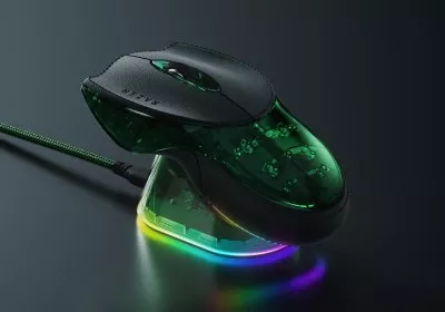 razer boomslang gaming mouse with video
