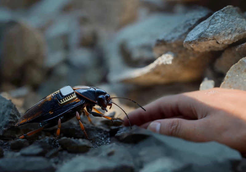 A German startup is turning cockroaches into cyborg spies