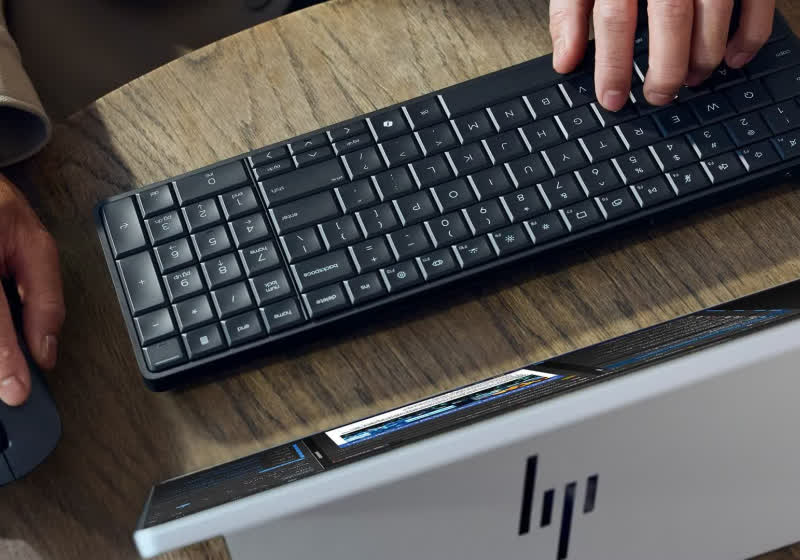 HP's EliteBoard AI PC hides a full Ryzen system in a keyboard