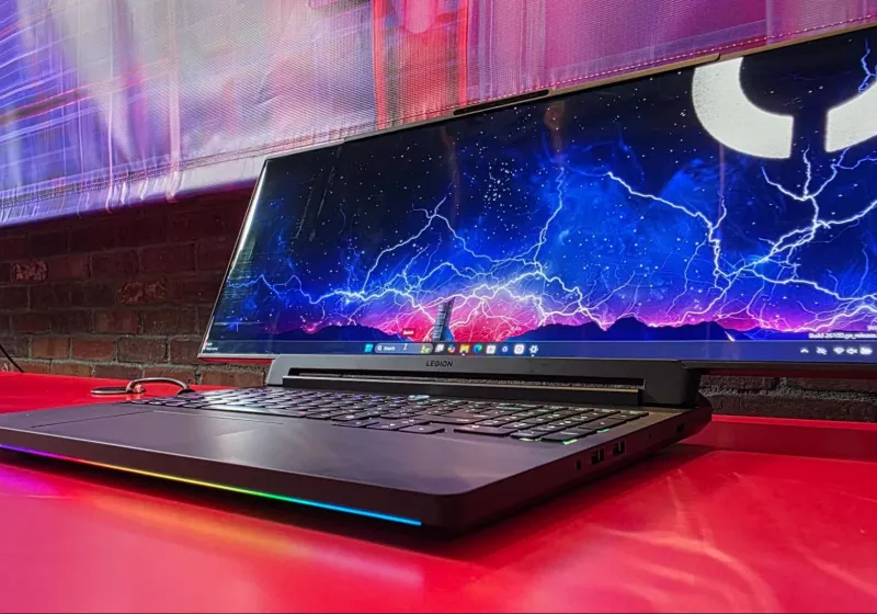 Lenovo's rollable laptop concept turns a gaming notebook into an ultrawide