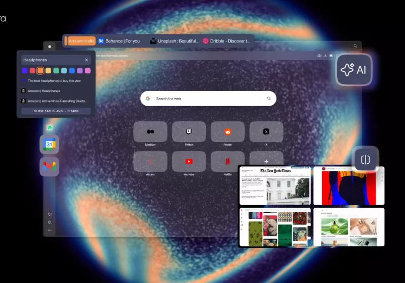 Opera browser R3 update expands tab organization and AI integration