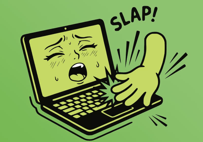 This app makes your MacBook moan when you slap it, and it's going viral