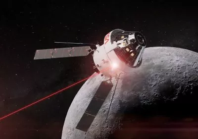 nasa artemis moon mbps video communications laser with video