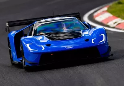 ford electric cars racing with video