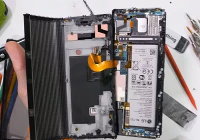 lg teardown concept jerryrigeverything rollable with video