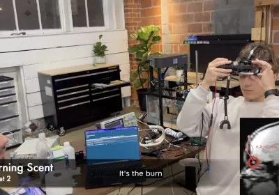 scientists research brain ultrasound augmented reality olfactory smell