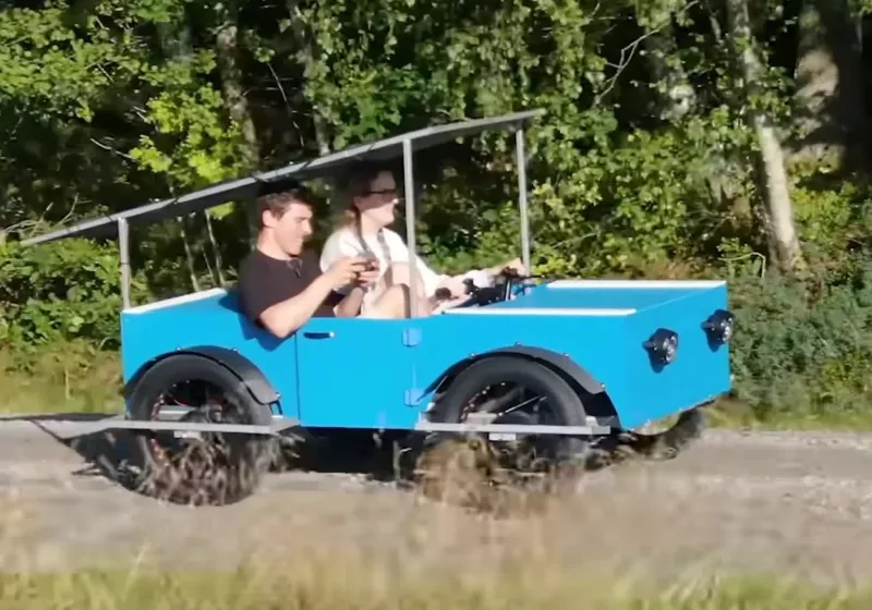 Solar-powered cars are impractical at scale but this tiny build finds a sweet spot