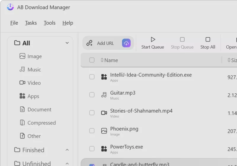AB Download Manager: free IDM alternative