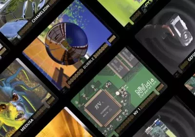 nvidia geforce gpu trading cards with video
