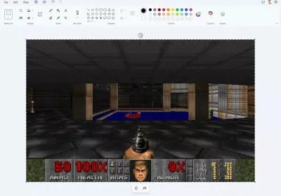doom microsoft paint