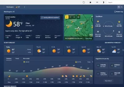 microsoft weather 2gb ram memory apps windows 11